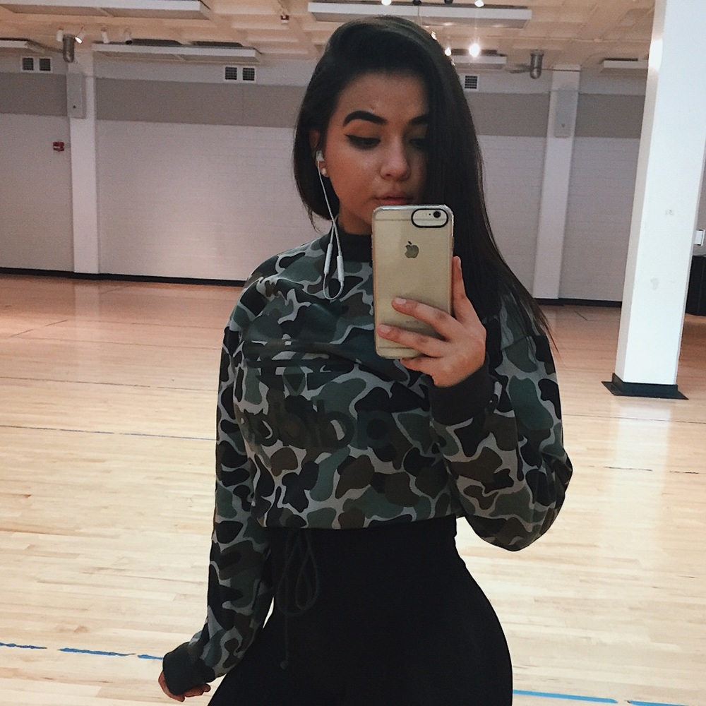SOLD OUT Adidas Originals Camo Drawstring Sweater